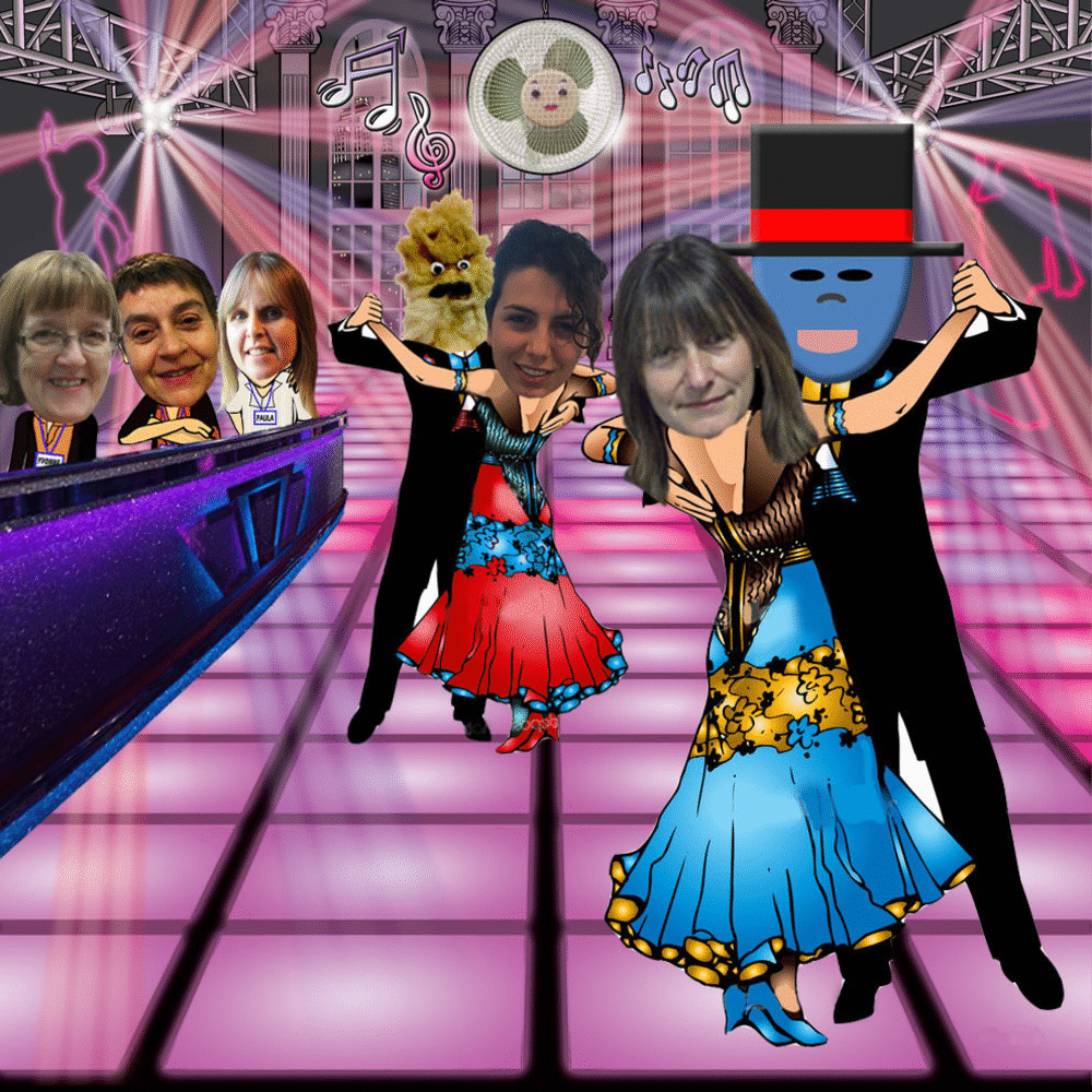 Library staff competing in Strictly